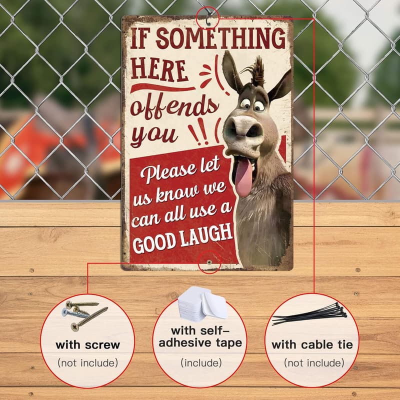 Funny Multitasking Metal Tin Sign for Man Cave Decor
