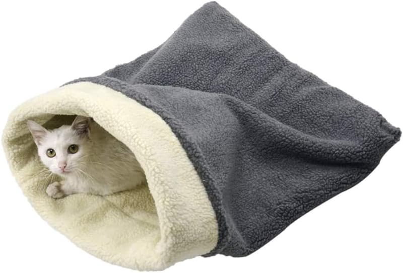 Self-Warming Cat Bed Cave & Sleeping Bag for Pets