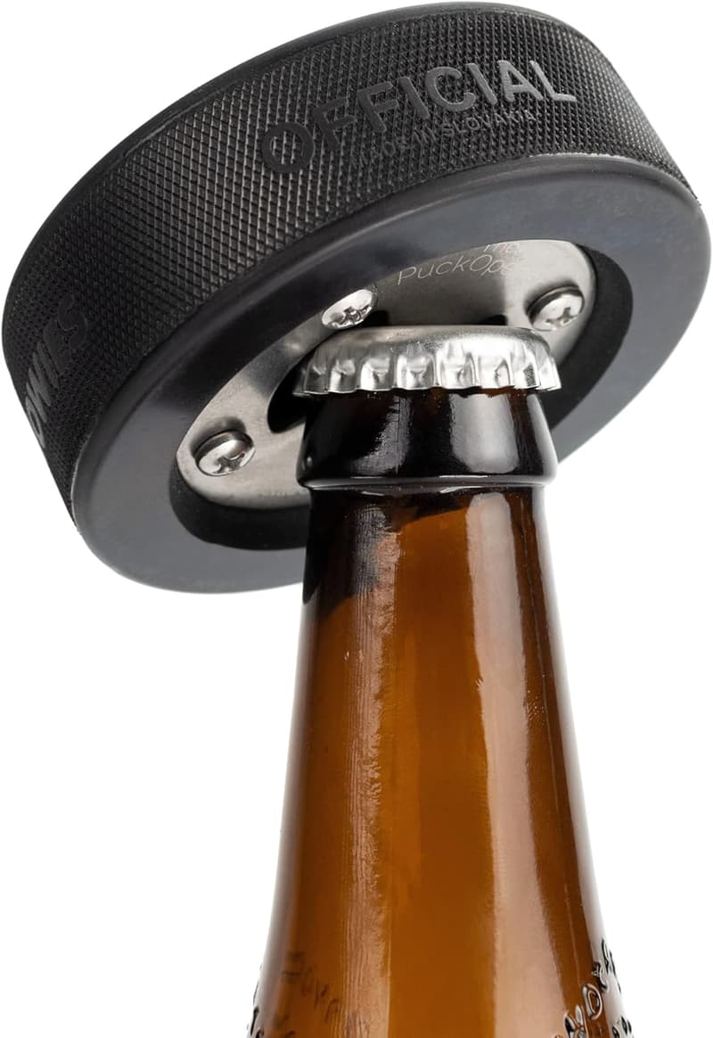 Hockey Puck Bottle Opener | Unique Gift for Hockey Coaches