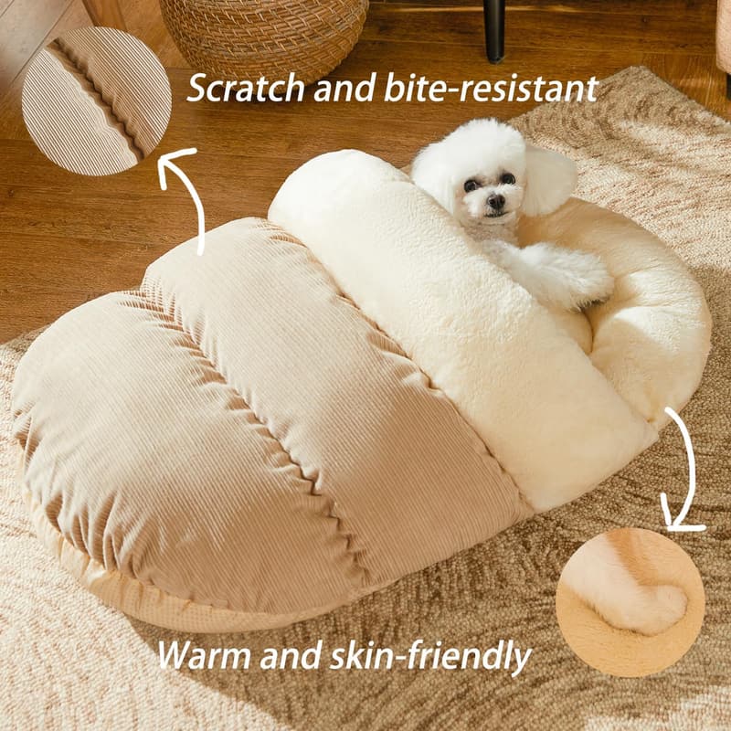 Ultra Soft Plush Pet Bed for Dogs and Cats, Ideal for Indoor Use