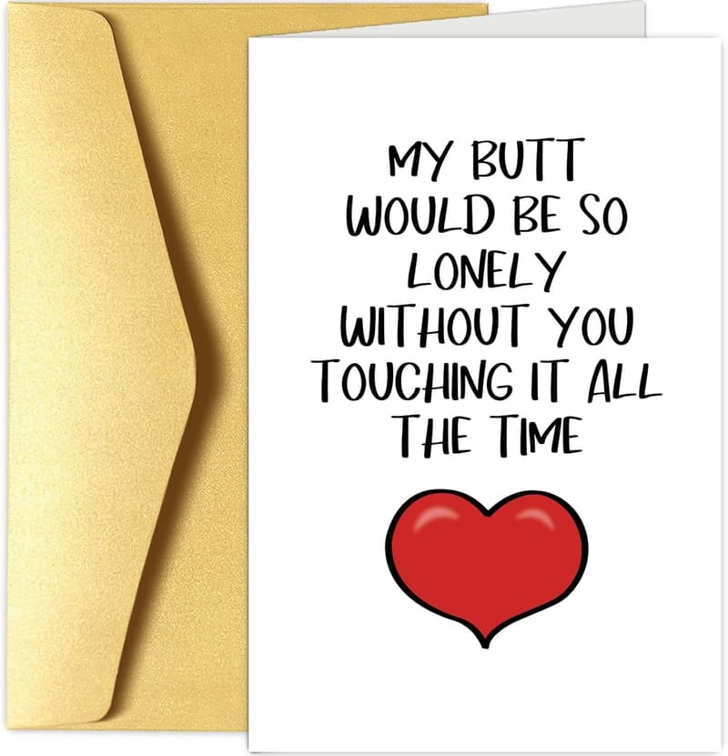 Cheeky Anniversary Card for Him - 