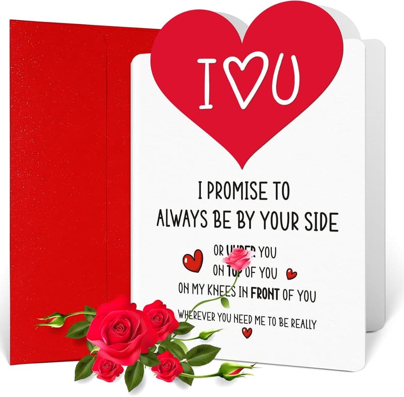 Funny Valentine's Day Card for Him - Men's Gift for Husband/Boyfriend