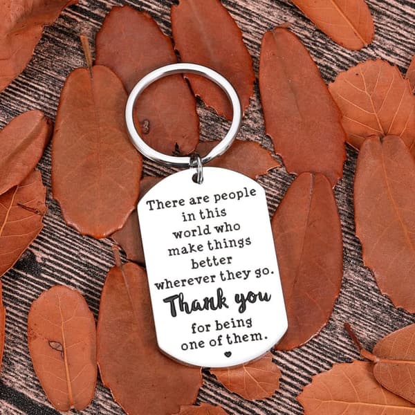 Inspirational Keychain for Boss's Day - Employee Appreciation Gift