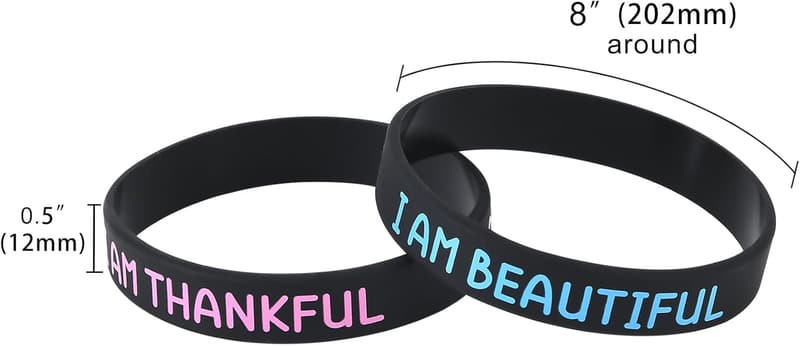 Back to School Inspirational Silicone Wristbands for Students
