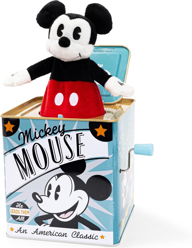 Disney Baby Retro Mickey Jack-in-the-Box Toy for Babies