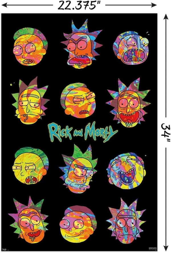Rick and Morty Vaporwave Wall Poster - Unframed 34
