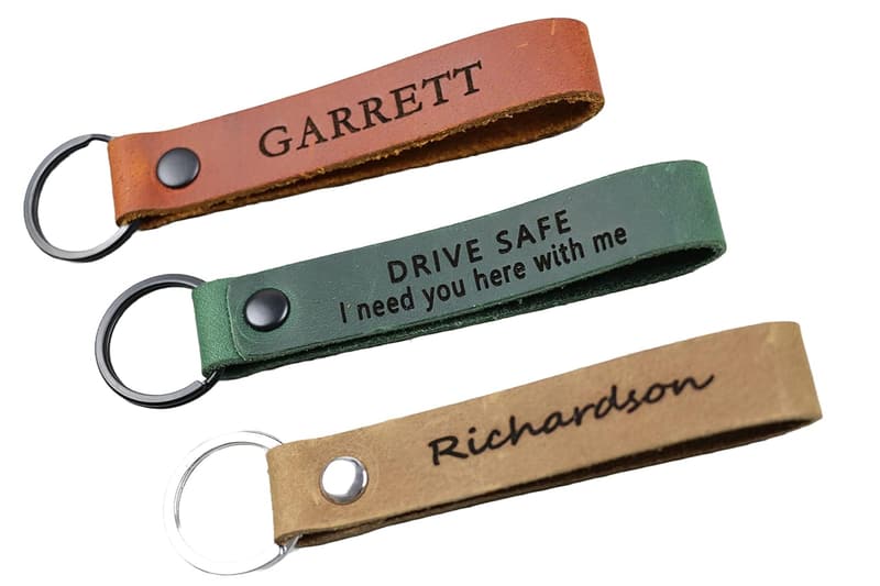 Personalized Leather Keychain - Ideal Birthday Gift for All