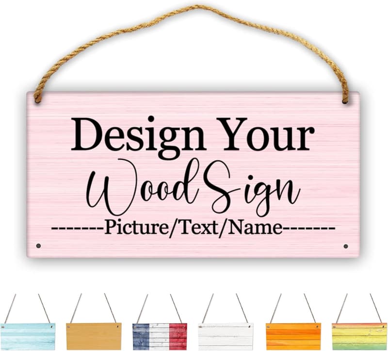 Personalized Rustic Wooden Name Sign for Home Decor
