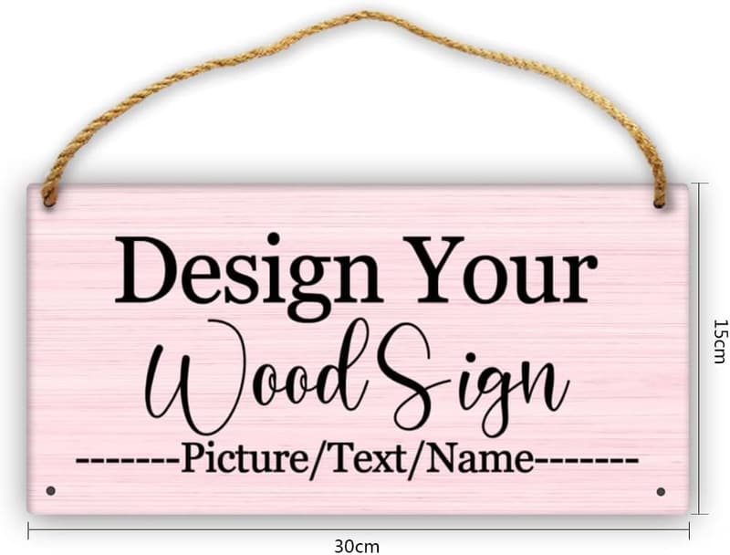 Personalized Rustic Wooden Name Sign for Home Decor