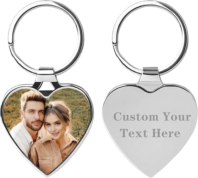 Personalized Photo Keychain for Men and Boyfriends
