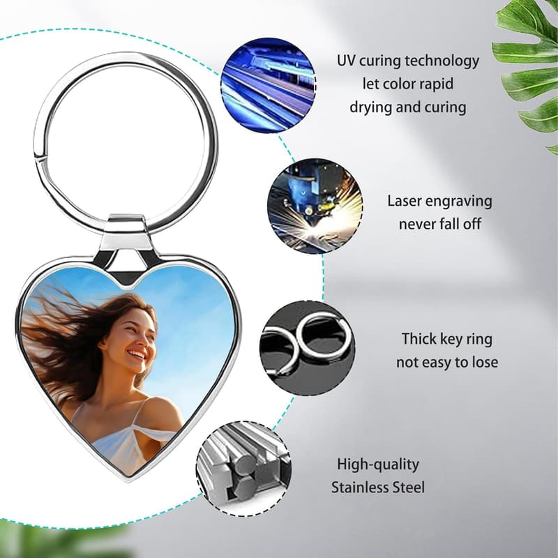 Personalized Photo Keychain for Men and Boyfriends