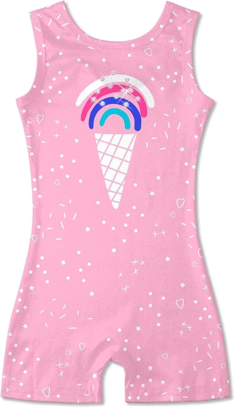 Sparkly Gymnastics Leotards for Girls Ages 2-10