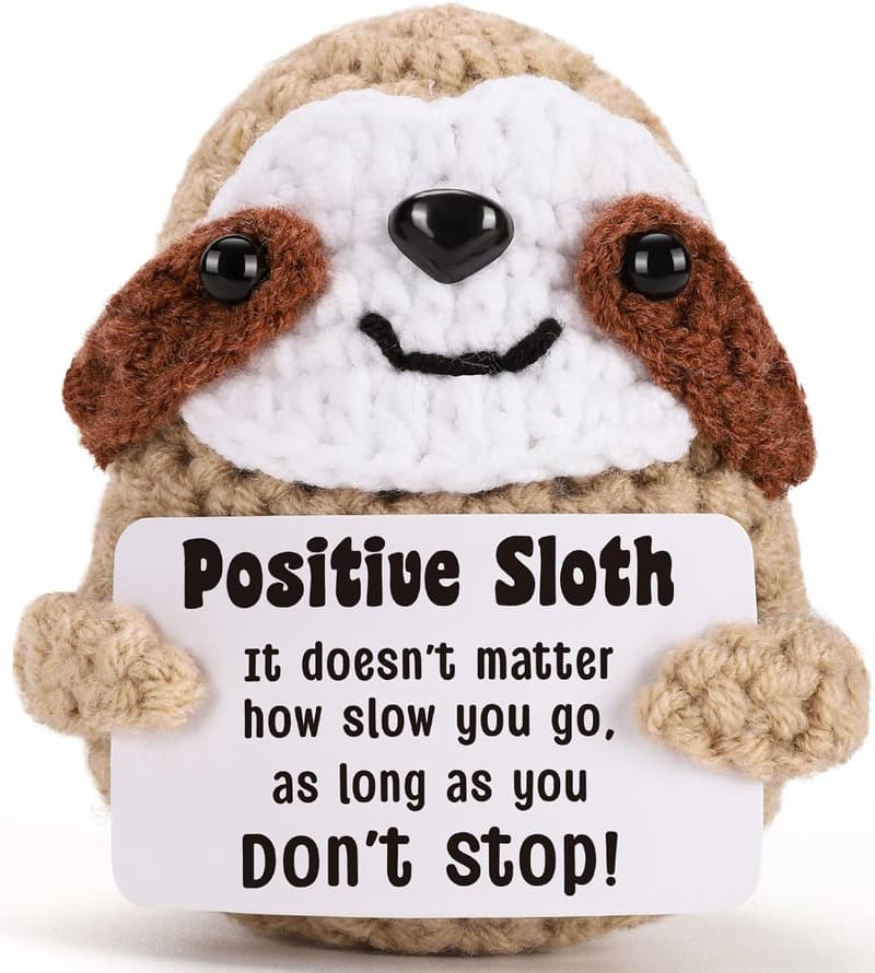 Handmade Inspirational Sloth Gift for Women - Graduation/Birthday