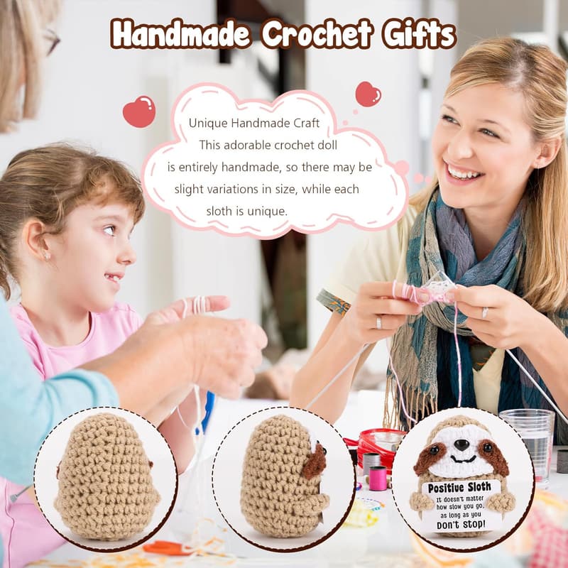 Handmade Inspirational Sloth Gift for Women - Graduation/Birthday