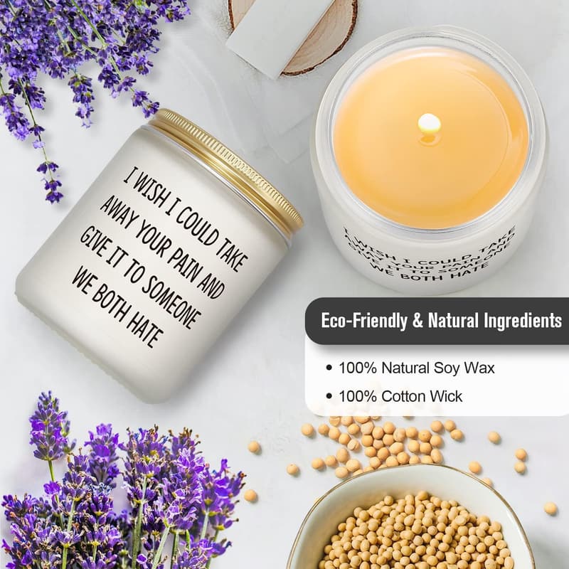Get Well Soon Candle Gift for Women and Men
