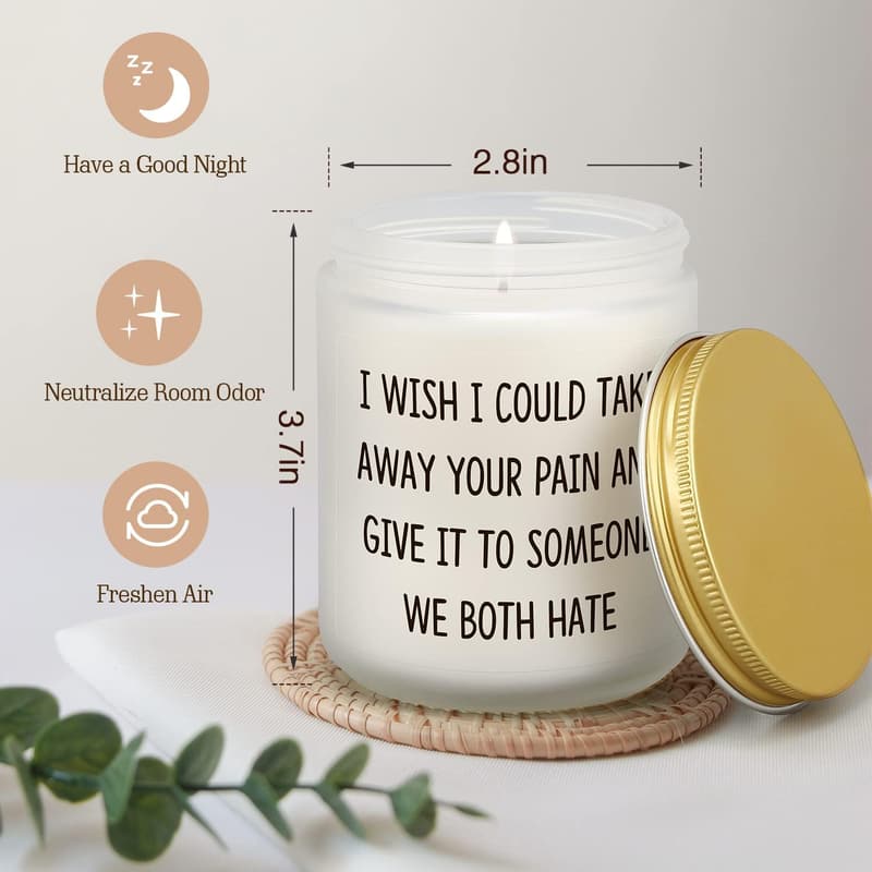 Get Well Soon Candle Gift for Women and Men