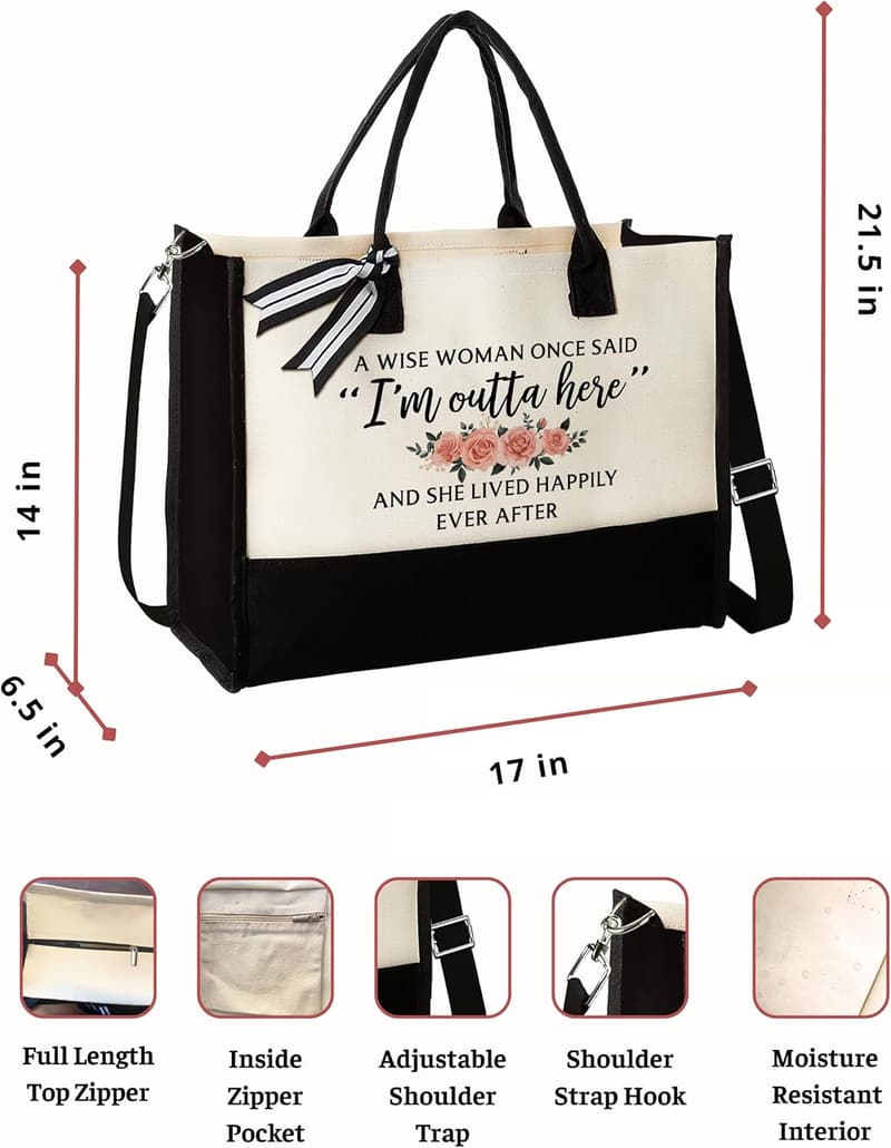 2025 Retirement Tote Bag for Women - Gift for Boss or Teacher
