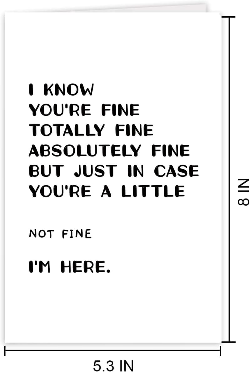Humorous Get Well Card for Friends & Loved Ones