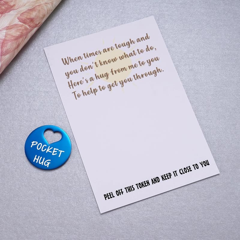 Positivity Pocket Hug Token & Card for Friends & Family