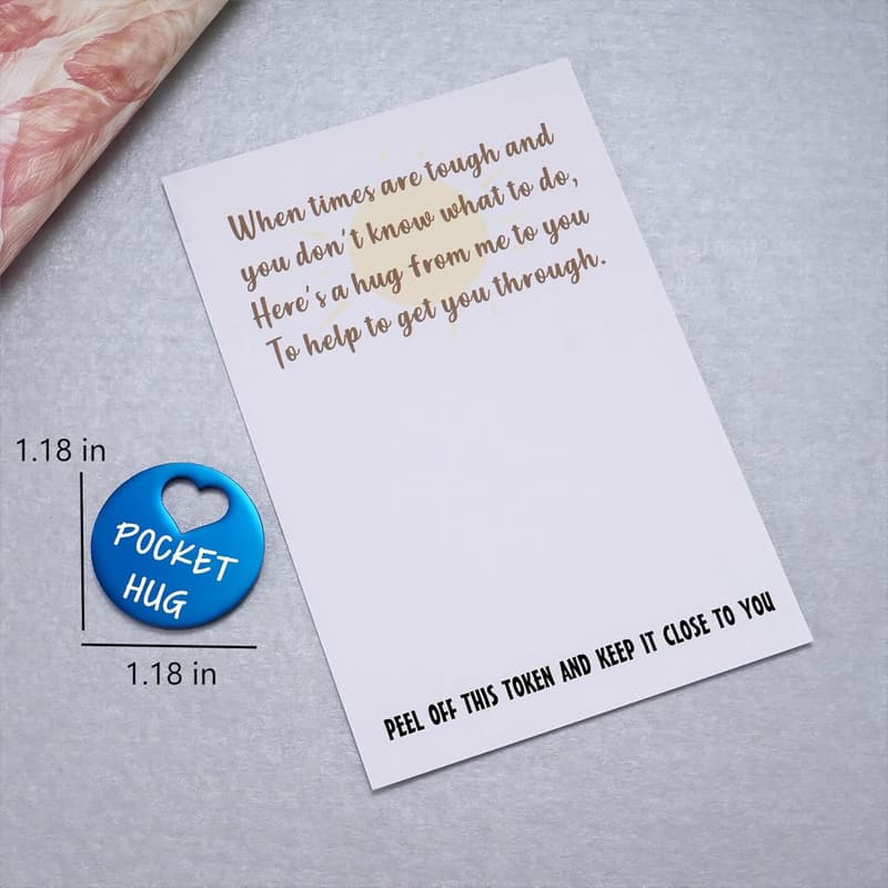 Positivity Pocket Hug Token & Card for Friends & Family
