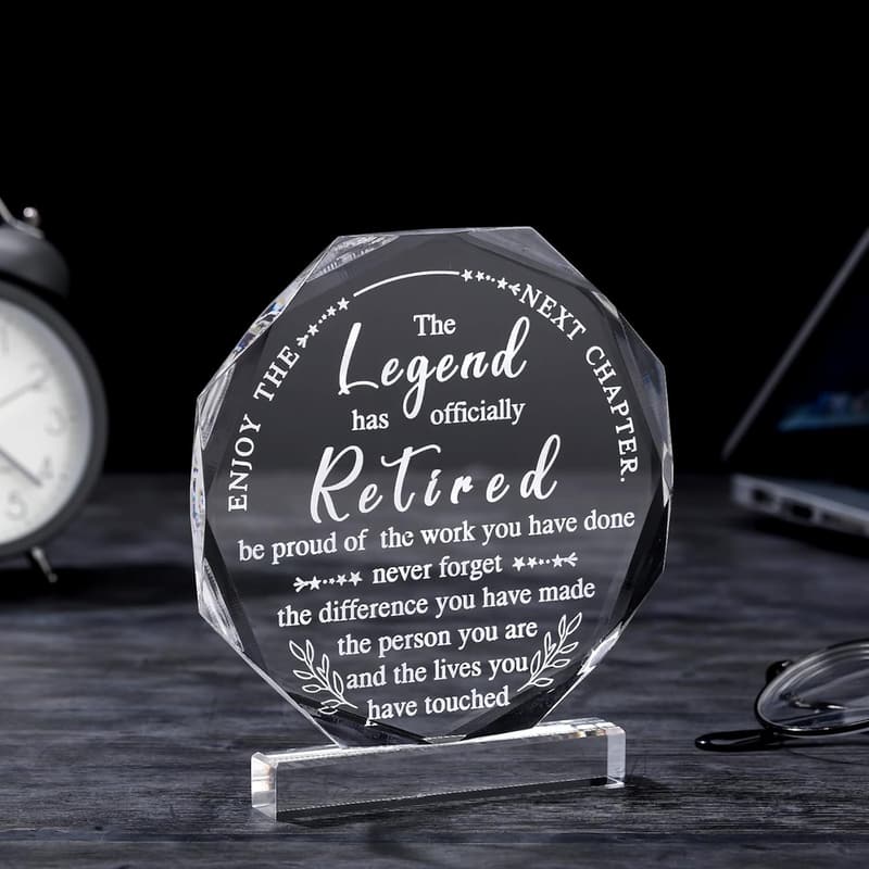 Retirement Gift Plaque - Inspirational Keepsake for Men and Women