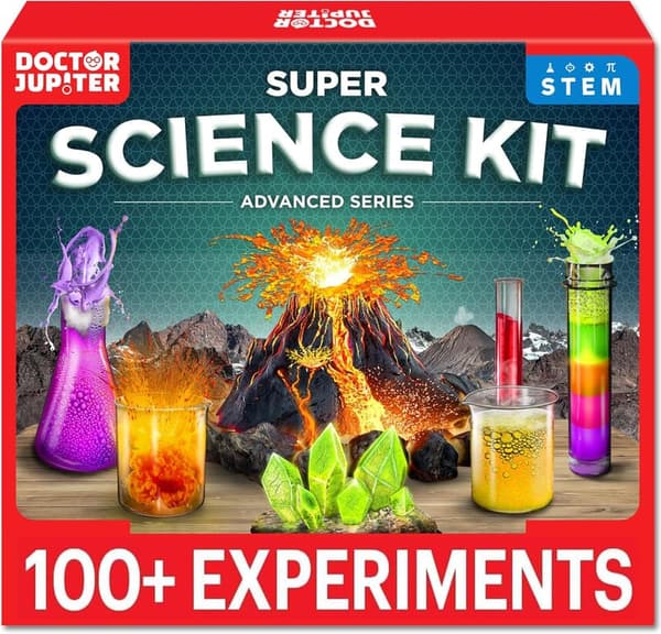 STEM Science Kit for Kids 8+ | 100+ Experiments & Geyser Tube