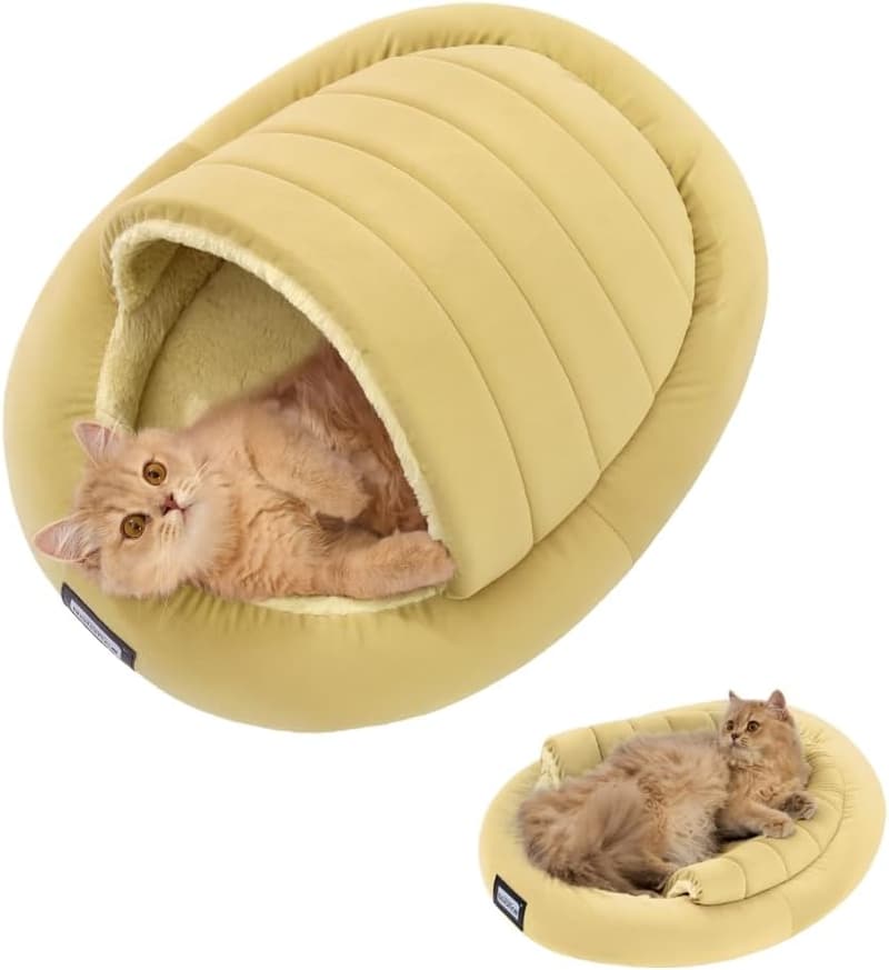 Balance 2-in-1 Indoor Cat Bed and Hideaway with Removable Cushion