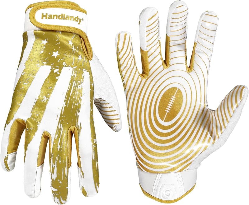 Youth Football Gloves for Kids – Sticky Wide Receiver Design