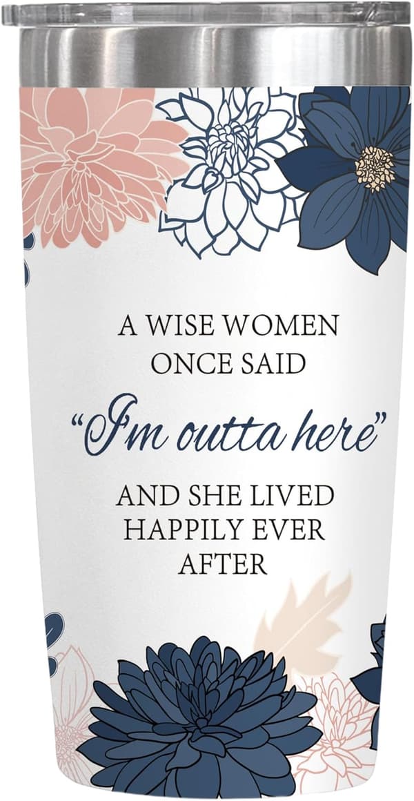 Happy Retirement Insulated Tumbler for Women - 20 oz