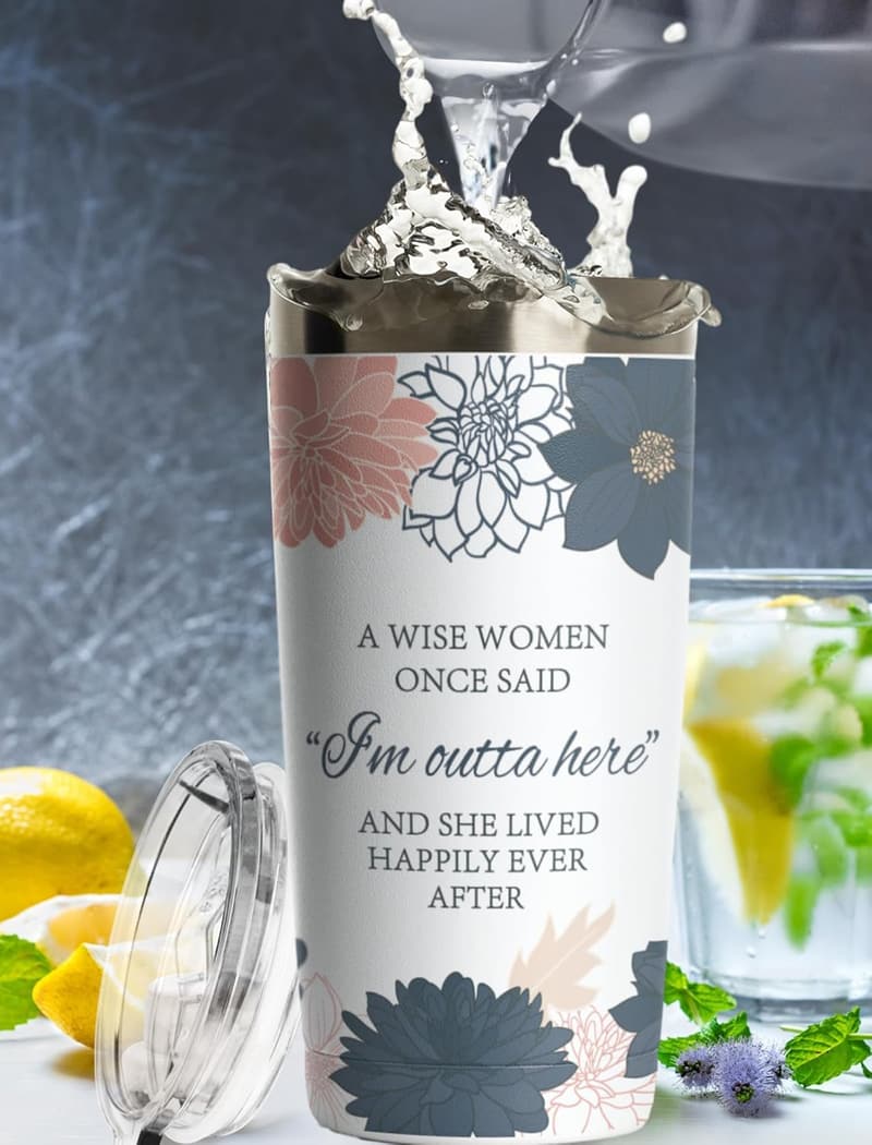 Happy Retirement Insulated Tumbler for Women - 20 oz