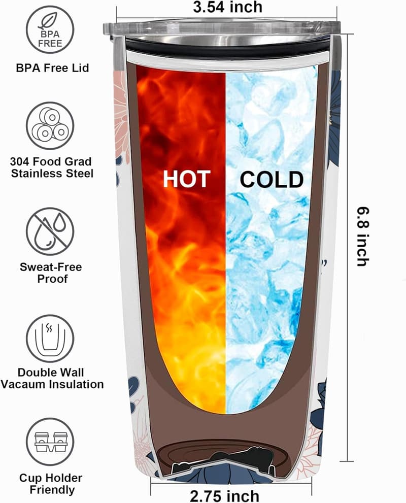 Happy Retirement Insulated Tumbler for Women - 20 oz