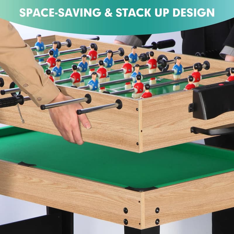 12-in-1 Game Table for Family Game Nights & Game Rooms