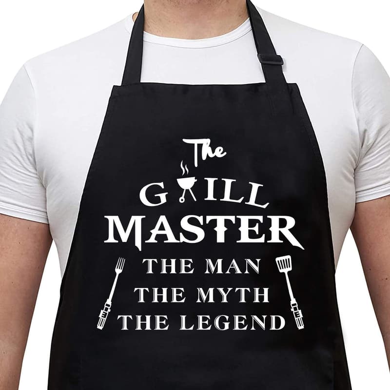 Grill Master Apron - Waterproof BBQ Chef Apron for Men