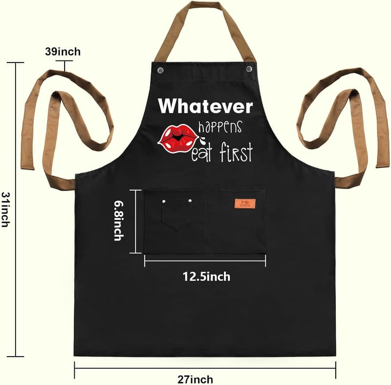Father's Day BBQ Apron for Men with 3 Pockets