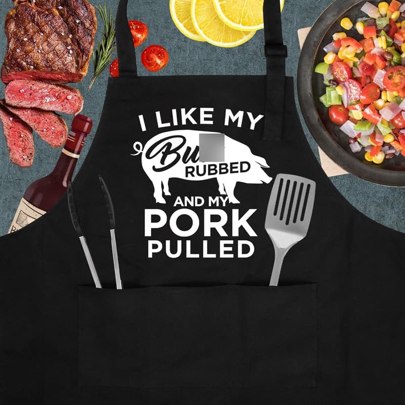 Funny BBQ Apron for Men - Ideal Father's Day Gift