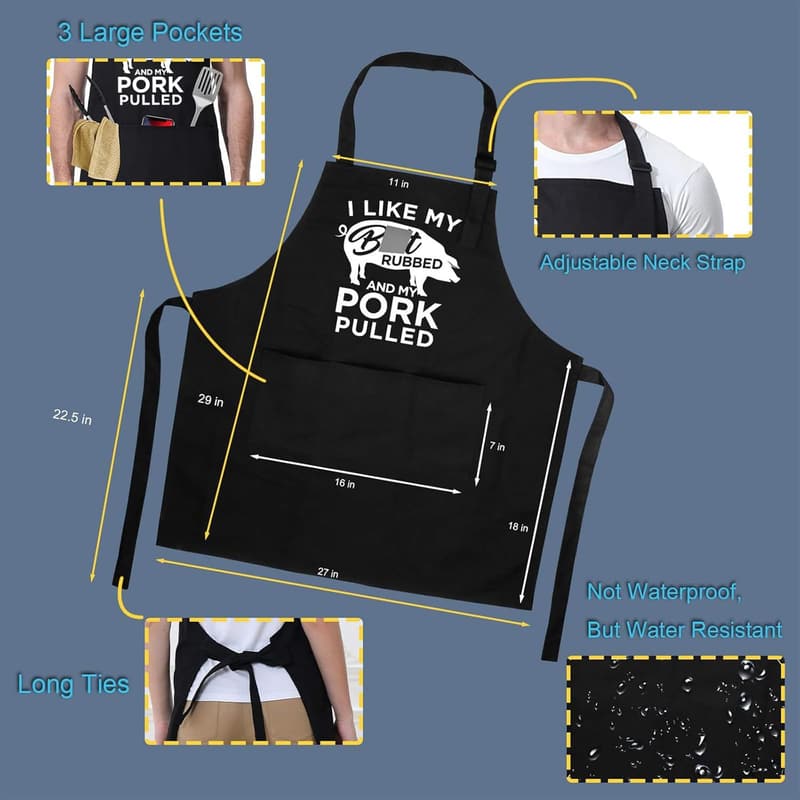 Funny BBQ Apron for Men - Ideal Father's Day Gift