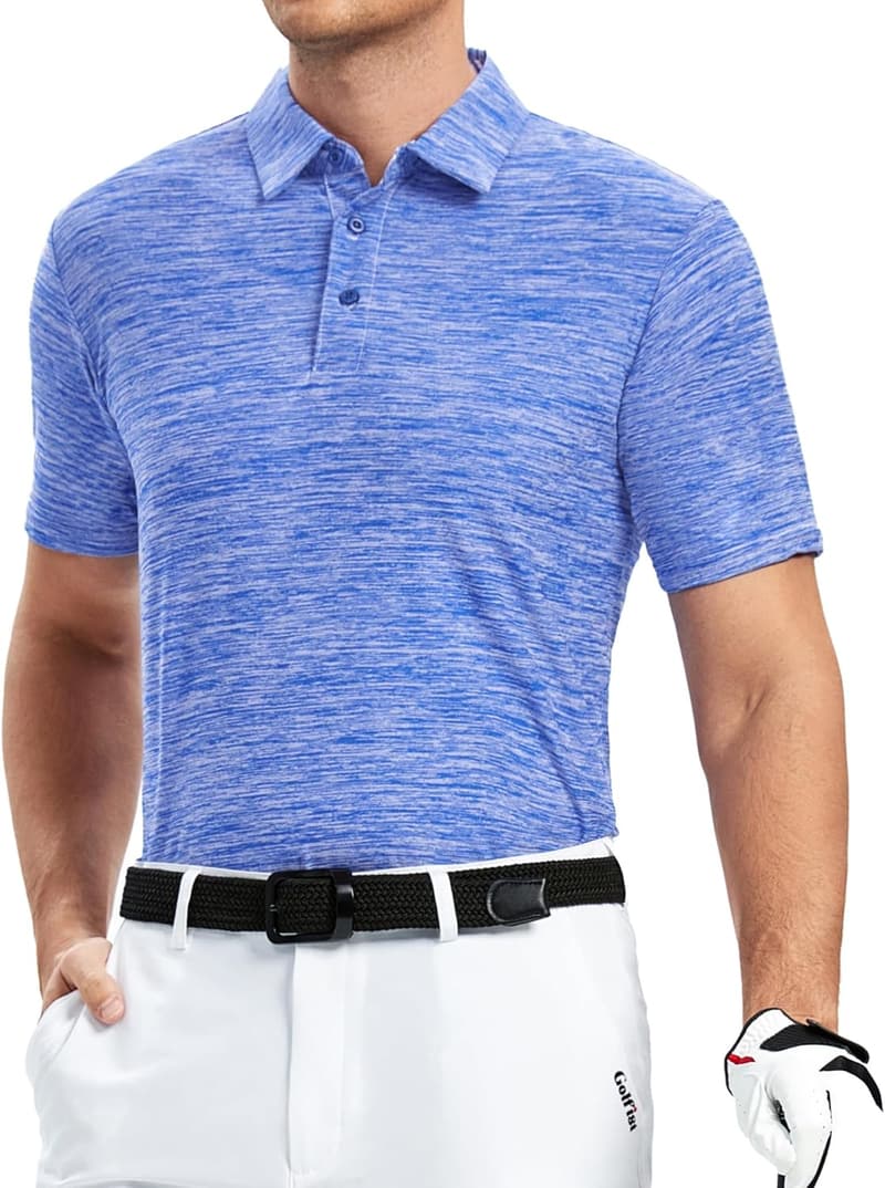 Men’s Quick-Dry Casual Polo Shirt - Moisture-Wicking Golf Wear