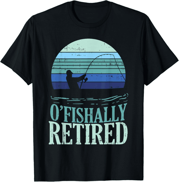 Fishing Retro T-Shirt for Retired Dads