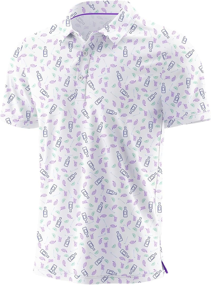 Men's Golf Polo Shirt - Moisture-Wicking Short Sleeve