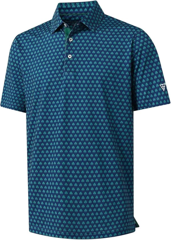 Men's Moisture-Wicking Golf Polo Shirt - Short Sleeve