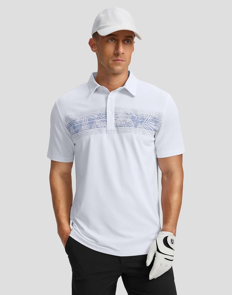 Men's Moisture-Wicking Performance Golf Polo Shirts