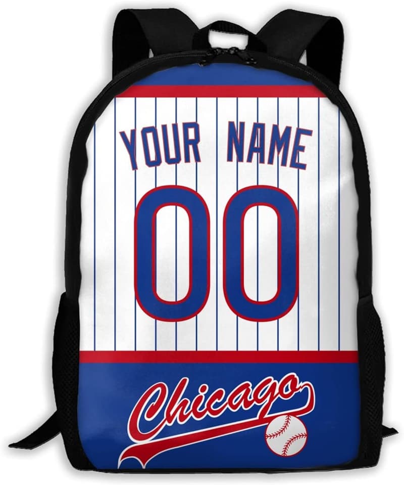 Custom Chicago Backpack - High Capacity - Personalized for Kids and Fans