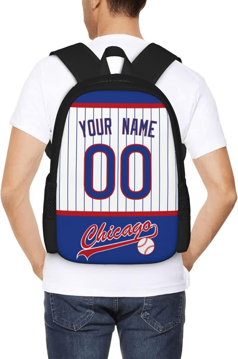 Custom Chicago Backpack - High Capacity - Personalized for Kids and Fans