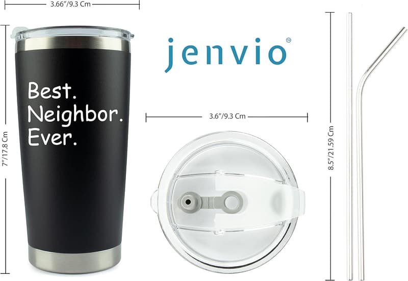 Housewarming Gift: Laser Engraved Stainless Steel Tumbler 20 oz