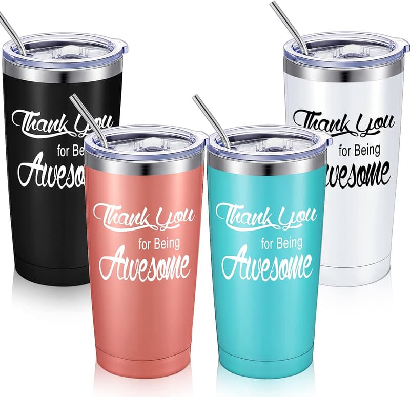 Employee Appreciation 20 oz Stainless Steel Tumblers Set