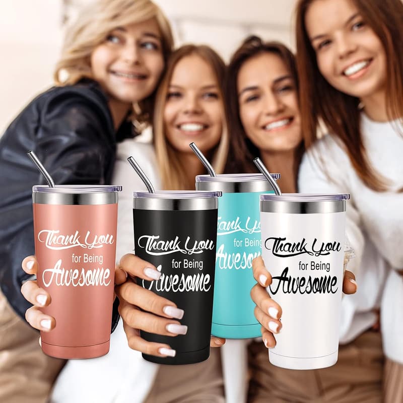 Employee Appreciation 20 oz Stainless Steel Tumblers Set