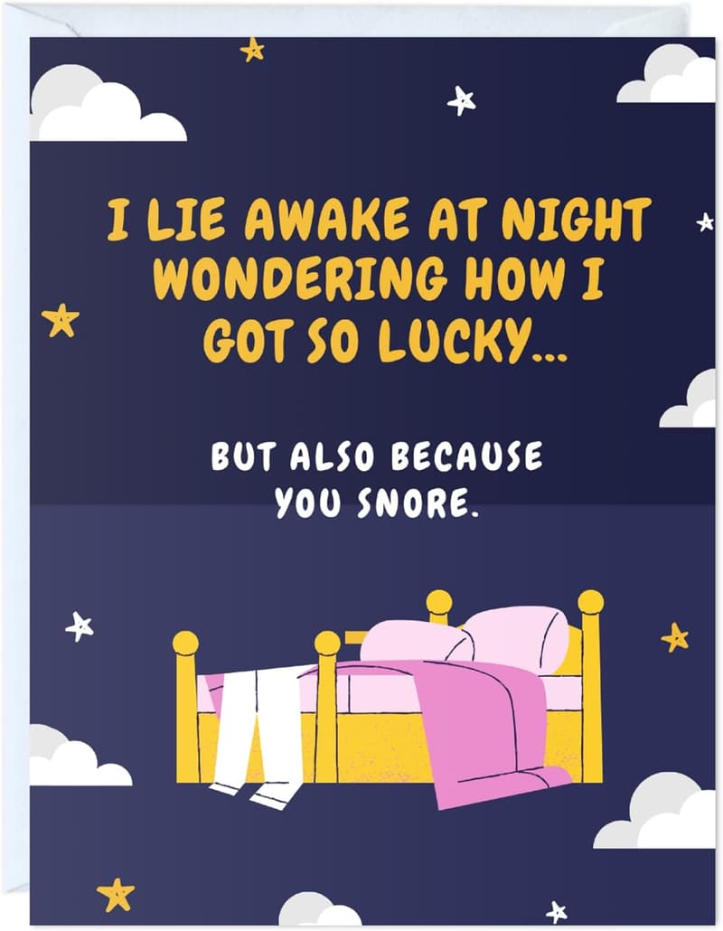 Funny Anniversary Card for Husband - Sarcastic Greeting Card