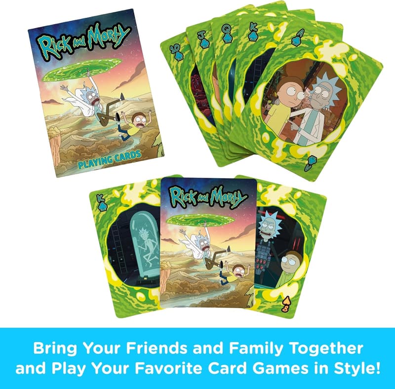Rick and Morty Aquarius Playing Cards - Officially Licensed Deck