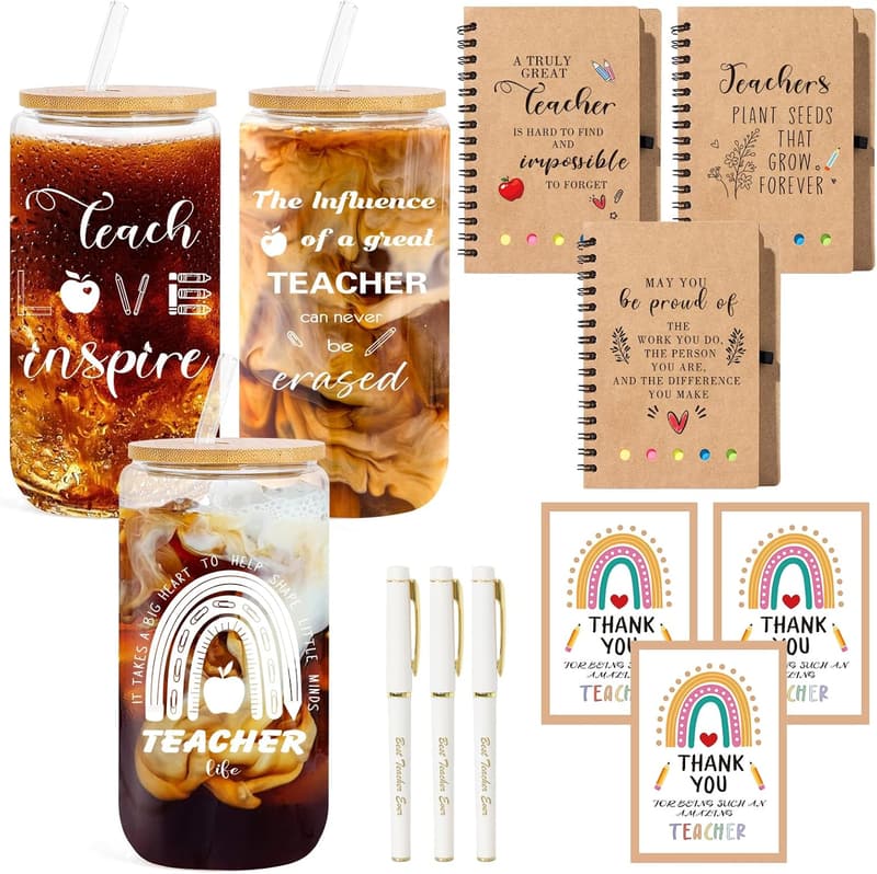 Teacher Appreciation Gifts - 12 Bulk Coffee Drinking Jars