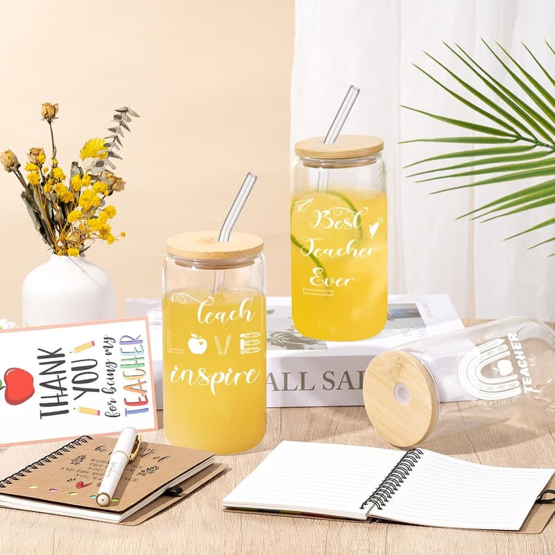 Teacher Appreciation Gifts - 12 Bulk Coffee Drinking Jars